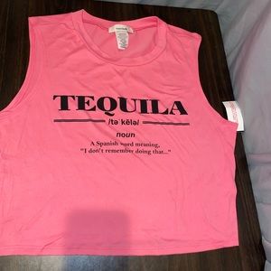 BNWT “Tequila” Sleeveless Crop Tee